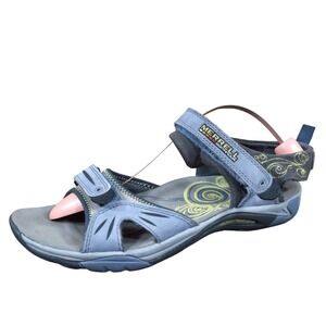 Merrell Continuum Womens Hiking Sandals Size 9.5 Gray Adjustable Vibram Trail